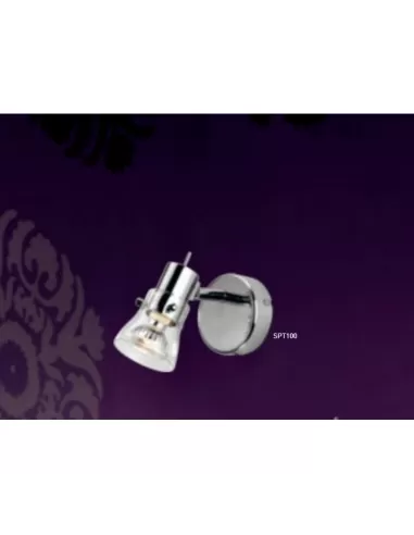 Pan internacional spt100 punto polar gu10 7w 3000k cromo